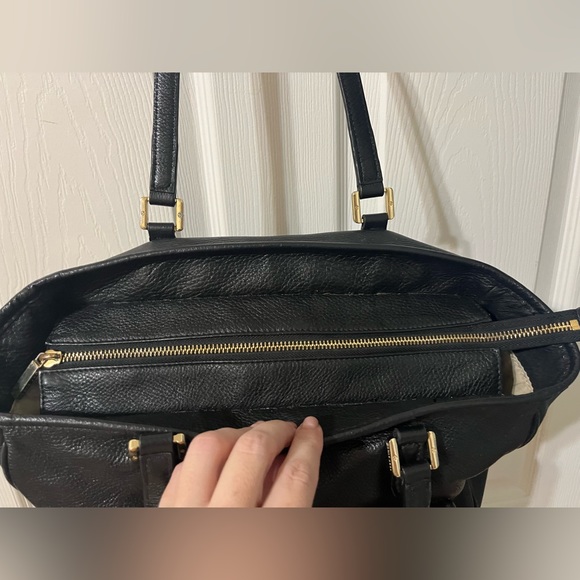 Tory Burch Black Leather Tote Bag - Picture 5 of 6